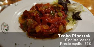 Restaurante Txoko Piperrak Bilbao